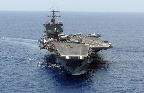 �STEDET: USS Enterprise. Foto: U.S. Navy/AP/Scanpix