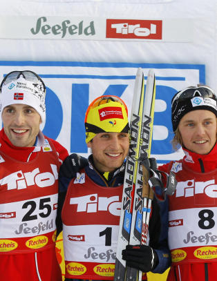 Moan og Kokslien p� pallen i Seefeld