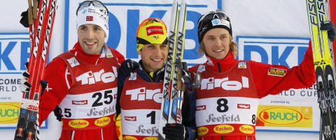 Moan og Kokslien p� pallen i Seefeld