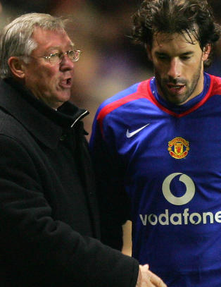 Kona fikk van Nistelrooy til � si unnskyld til sir Alex