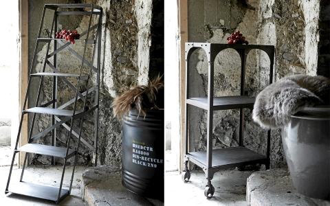 JERNHYLLER: Prisforskjellen p� disse hyllene er 960,- kroner. Foto: Margaret M de Lange