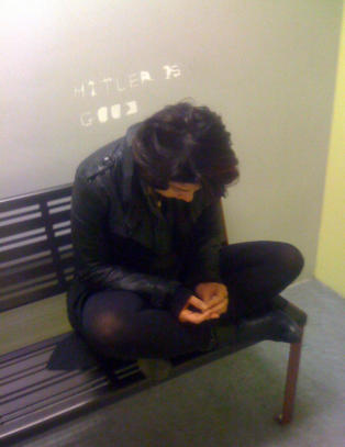 Her er Maria Amelie p� Gardermoen