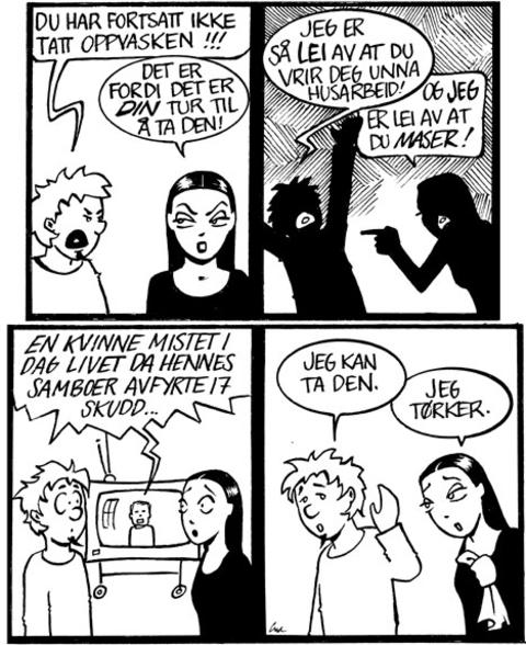 POLITISK: Med �Nemi� gikk Lise Myhre sin egen vei - og lykkes med det. Kan flere gj�re det samme? Tegning: LISE MYHRE