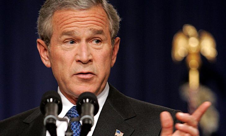 EN GANSKE KOMPLISERT FYR: George W. Bush holdt i sin presidentperiode en av de mest kompliserte State of the Union-talene. Det skjedde i 2005 og den fikk karakter 11.8. De andre talene hans er ogs� rangert h�yt oppe for sin kompleksitet og ordrikdom. Foto: AFP/BRENDAN SMIALOWSKI