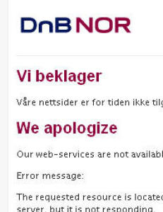 Flere nettbanker har slitt med tekniske problemer