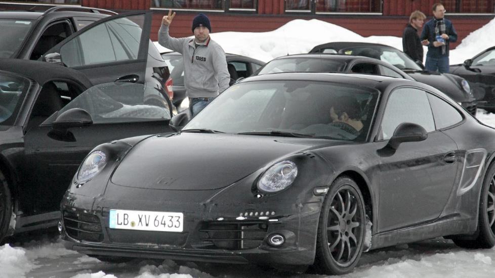 Porsche test caravan spotted in Norway most likely on their way back to 