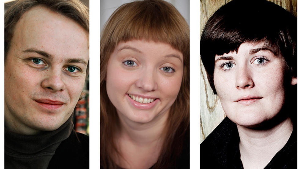 DIKTKAMMERET-FORFATTERE: Mange tidligere Diktkammeret-poeter har bokdebutert i etterkant. Endre Ruset, kunstnerisk leder for Litteraturfestivalen p� Lillehammer, var med helt i starten. B�de Kathrine Nedrejord (midten) og Tina �modt debuterte med romaner i fjor. Foto: STEINAR BUHOLM / HANS ARNE VEDLOG / SIV JOHANNE SEGLEM