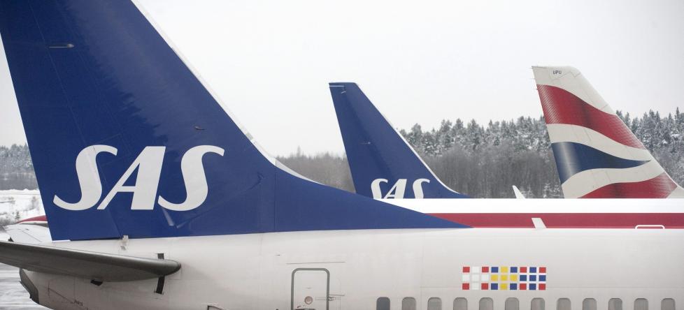 UNDERSKUDD:  �rsrapporten for i fjor viser sv�rt d�rlige tall for SAS. Foto:  EPA/Leif R Jansson