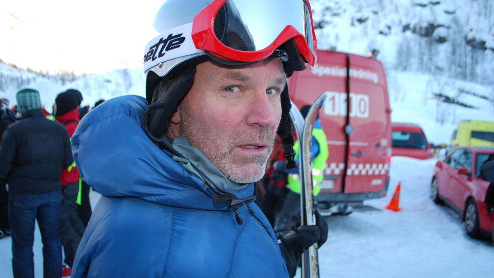 FANT RASOFRE: Eirik Meyer Amundsen (50) var tidlig p� rasstedet i Eikedalen utenfor Bergen. Foto: Leif Stang