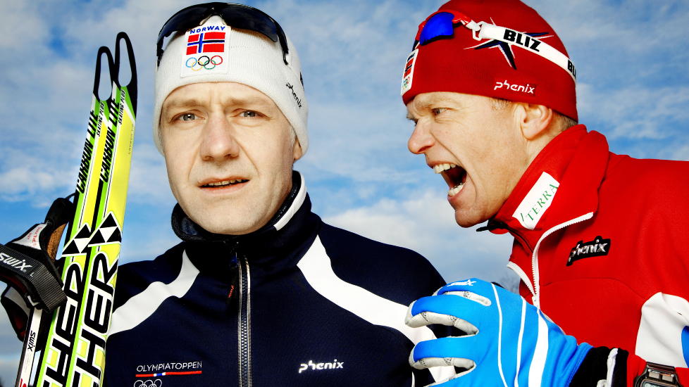 � v�re Petter Northug:: Skuespiller Mads Ousdal trener til Nortug- form med hjelp av trener Audun Svartdal. Foto: Agnete Brun / Dagbladet