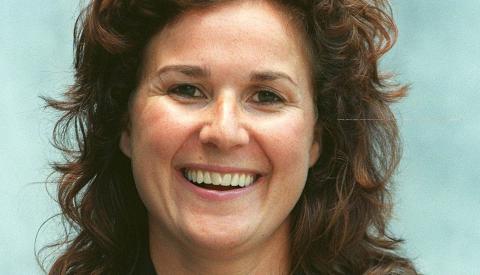 DEN GANG DA: F�R: Karita Bekkemellem da hun var stortingskandidater f�r valget h�sten 1997. Hennes siste jobb f�r hun ble heltidspolitiker var kontorfullmektig ved ved Fylkesarbeiderkontoret. Foto: SCANPIX
