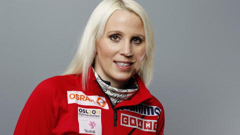 VM-H�P: Line Jahr er en av jentehopperne i VM. Foto:  H�kon Mosvold Larsen / Scanpix