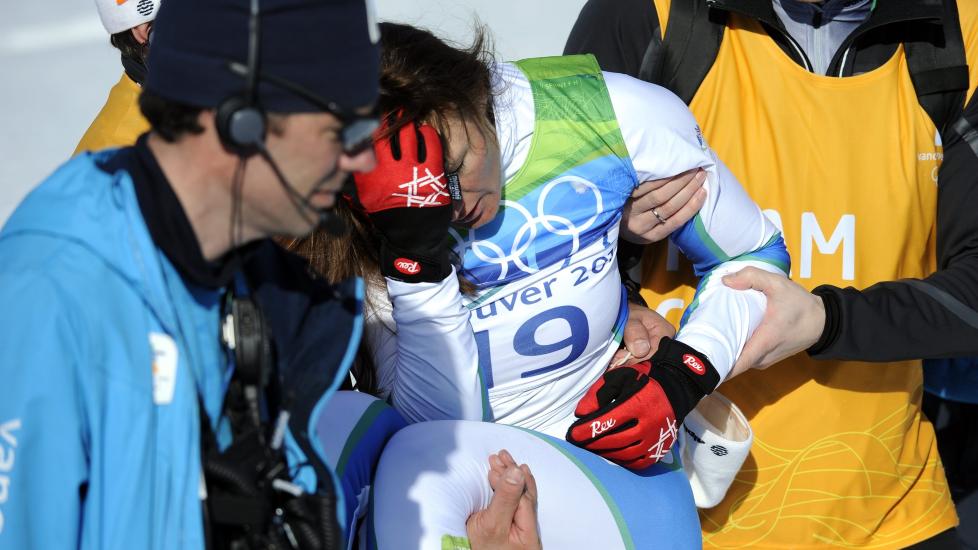BRAGD: Petra Majdic kjempet seg inn til medalje p� OL-sprinten med fire brukne ribbein. N� er hun tilbake p� startstreken i VM. Foto: LEHTIKUVA / Timo Jaakonaho