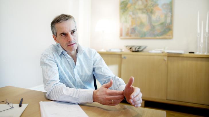 VIL IKKE: Til Dagsavisen denne uka gjorde utenriksminister Jonas Gahr St�re det klart at vi vil ikke instruere Statoil til � trekke seg ut av Libya. N� sier SV noe annet. Foto: Eirik Helland Urke / Dagbladet