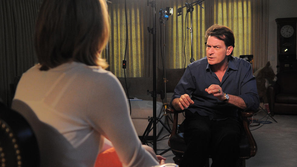 SNAKKER UT: I g�r ble de f�rste klippene fra Charlie Sheens �n times lange intervju med ABC-programmet 20/20 sluppet. Foto: Reuters / Scanpix
