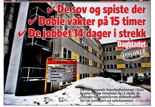 Mandagens avsløring i Dagbladet Mandagens avsløring i Dagbladet