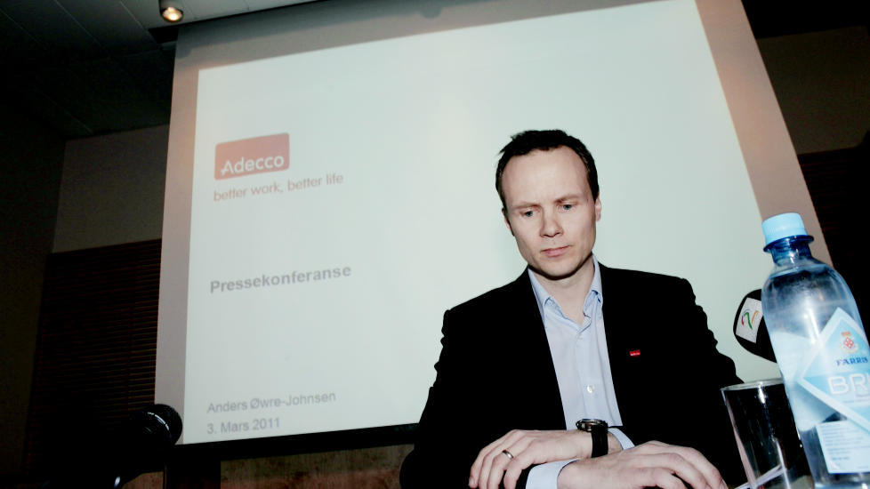 KONSERNSJEF: Anders �wre-Johnsen i Adecco. Foto Nina Hansen / Dagbladet

Foto Nina Hansen / Dagbladet