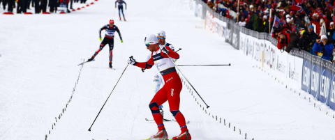 Northug sidelengs over m�l til norsk stafettgull