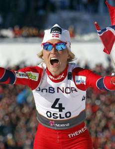 Se Thereses triumfferd på stadion