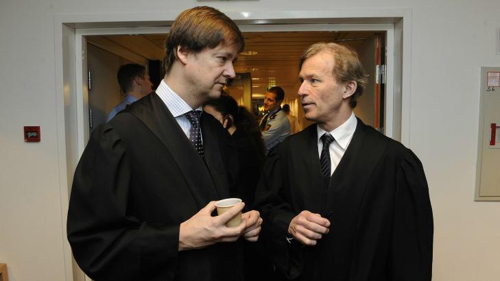 FORSVARERE: John Christian Elden og Frode Sulland forsvarer de to tiltalte. Foto: John T. Pedersen/Dagbladet