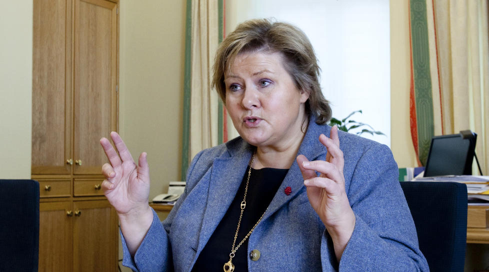 INGEN KOMMENTAR: Erna Solberg bekrefter at hun har f�tt invitasjon til samarbeid om et DLD-alternativ, men �nsker ikke � kommentere saken. Foto: Torbj�rn Berg/Dagbladet