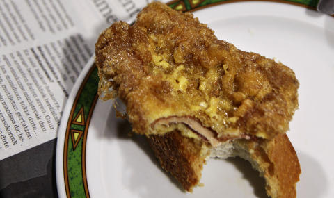 Frokost: Frokostpintxos med fritert grise�re.