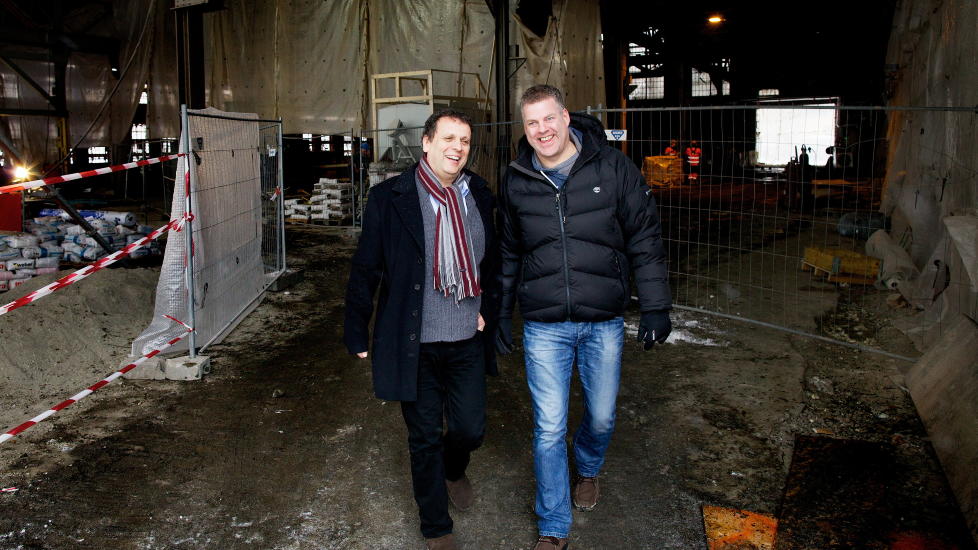 MENTALT L�FT: Teaterregiss�r Eduard Myska og prosjektleder Erik Bo Berg vet at et �pent kulturhus for psykisk helse midt i Oslo er et etterlengtet og n�dvendig tilbud. 
Foto: Eirik Helland Urke