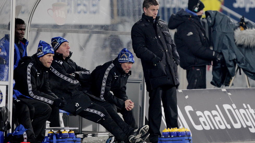 T�FF START: Moldes manager Ole Gunnar Solskj�r fikk ikke den returen til Tippeligaen han hadde �nsket seg. Foto: Stian Lysberg Solum, Scanpix