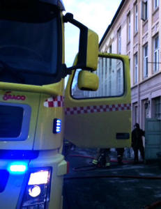 Bygård i Trondheim brant