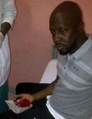 Her er Wyclef Jean på sykehuset