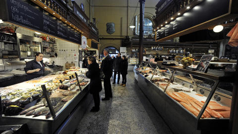  GOURMET:  Her finner kresne kunder det beste utvalget av matvarer i Stockholm. Foto: John Terje Pedersen/Dagbladet