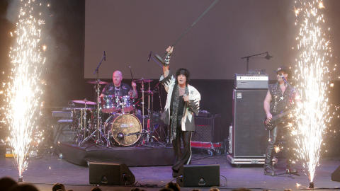 SANG FOR JAPAN: Wig Wam. Foto: Stian Lysberg Solum / SCANPIX