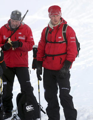 Her er prins Harry p� ski i Norge