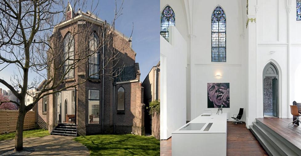 HIMMELSK BOLIG: I Nederland har arkitektene fra Zecc Architects skapt et dr�mmehjem i en gammel kirke. FOTO: Frank Hanswijk