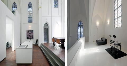 NOE GAMMELT, NOE NYTT: Det er spennende � se hvordan arkitektene har kombinert det moderne interi�ret med det gamle bygget. FOTO: Frank Hanswijk