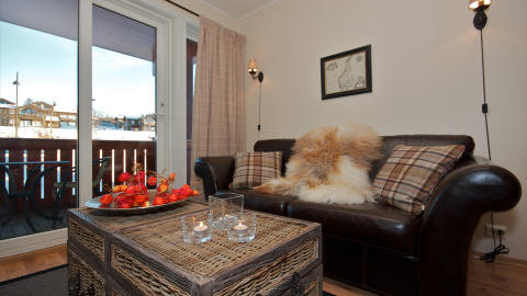 BEITOST�LEN: Full m�blert leilighet p� 54 kvadratmeter. Prisantydning: 1 490 000 kroner. Foto: Privatmegleren