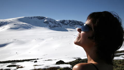 SEIN P�SKE: Herlig pause i sola. Foto: GEIR B�LSTAD