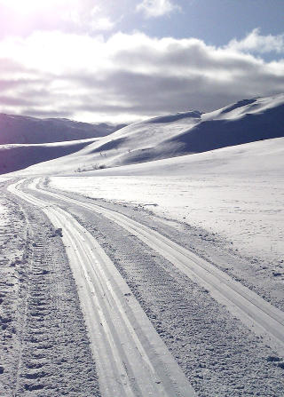 BULIA I HEMSEDAL: Maskinpreparerte skil�yper ligger klar og venter. Foto: STEIN HALLINGSTAD / SCANPIX