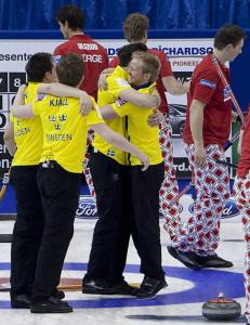 Medaljen glapp for curlinggutta