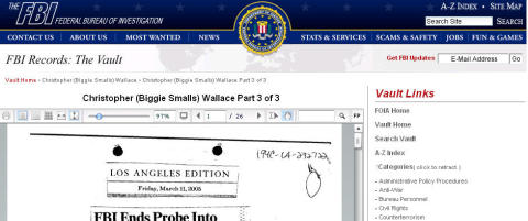 Her kan du lese FBI-dokumentene om drapet p� Tupac og Biggie