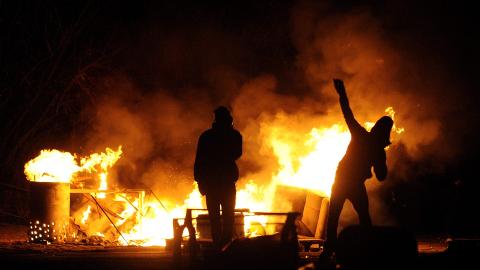 KJENT FOR UROLIGHETER: Her er oppt�yer i Christiania i forbindelse med klimam�tet i K�benhavn i 2009. Foto: EPA/Yoan Valat/Scanpix