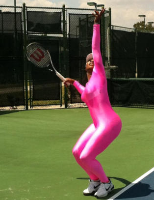 - Se hvem jeg fant p� tennisbanen