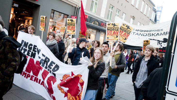 MISTER PENGER: Revolusjon�r kommunistisk ungdom fikk i fjor utbetalt 146 000 kroner i st�tte for � drive politikk, n� mister de pengene. Foto: Thomas Rasmus Skaug/Dagbladet