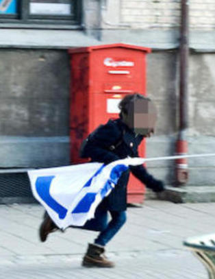 Ungdomspolitiker b�telagt for flaggtyveri