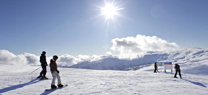 NOK SN� I VEST: Voss Fjellandsby Myrkdalen topper sn�dybdestatistikken. Foto: OLE C.H. THOMASSEN