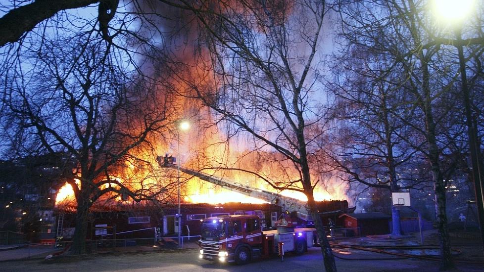TOTALSKADD: Volin barnehage p� V�lerenga i Oslo ble totalskadd i brann i natt. Foto: Svein Gustav Wilhelmsen / Dagbladet