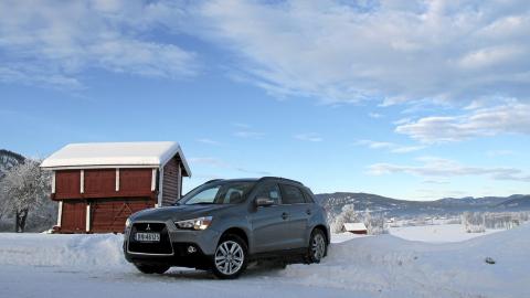 TRIVES: P� vinterf�re f�r du virkelig uttelling for 4WD og robuste veiegenskaper i Mitsubishi ASX. Foto: Knut Arne Glesne