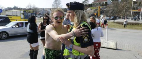 Totalt 20 pågrepet under rånertreffet