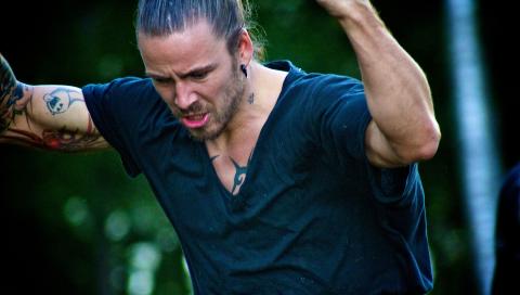 FIKK BLI: Jan Rudi Bendiksen vant kampen og fikk returnere til livet p� �Farmen�-g�rden i Telemark. Foto: TV2