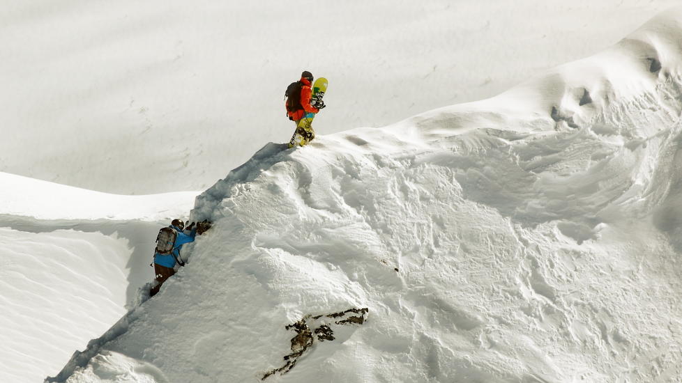 TIL SALGS: Norsk natur b�r brukes mer av utenlandske merkevarer, mener norske snowboard-stjerner. FOTO: Project Norway